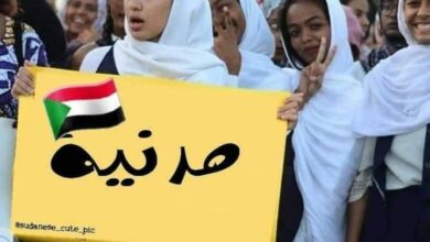 طالبات يرفعن لافتات