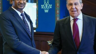 حميدتي مع وزير الخارجية الروسي