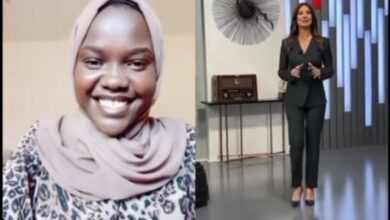 تدريب مذيعة