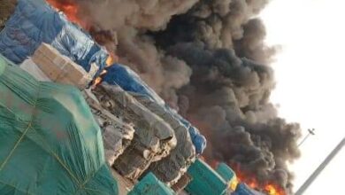 حريق ميناء سواكن 1