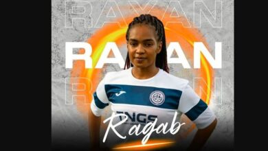اللاعبة ريان رجب نجمة فريق التحدي والمنتخب الوطني السوداني