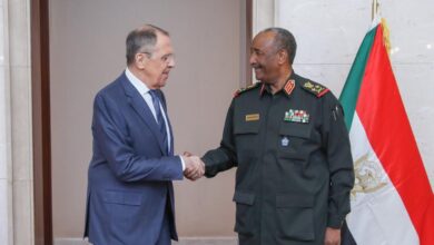 البرهان وزير الخارجية الروسي