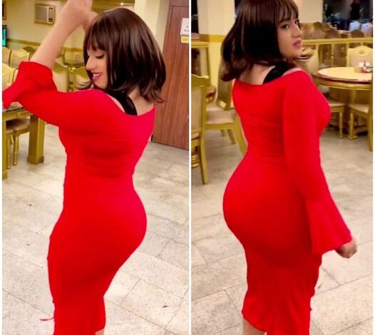 شاهد بالصور والفيديو.. المودل آية أفرو تعود لإثارة الجدل بتقديمها وصلة رقص ساخنة بملابس ضيقة وتطلب من شاب تقبيل يدها وتتبادل معه الأحضان الرومانسية داخل أحد المطاعم 1 اية أفرو