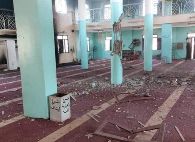 شاهد بالصور.. انهيار مسجد بحي شمبات بمدينة بحري بعد سقوط قذيفة بداخله إثر اشتباكات بين الجيش والدعم السريع 1 342390842 222814053773864 7815572587950635354 n