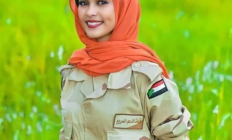 شاهد بالصورة.. حسناء الفن السوداني تثير ضجة واسعة بعد ظهورها وهي ترتدي الزي العسكري للدعم السريع ومعجبيها يكشفون التفاصيل 1 نون عبد السلام2