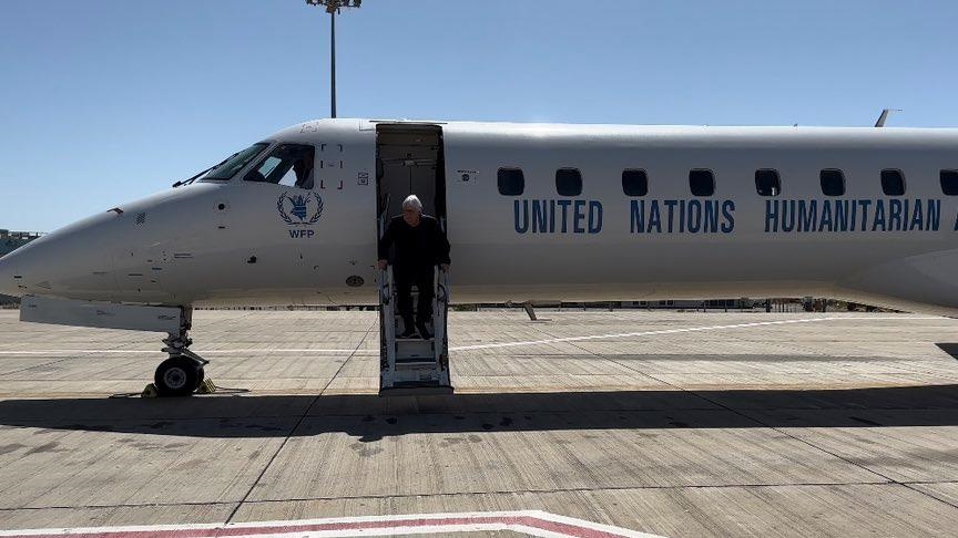 وصول المبعوث الأممي مارتن غريفيث إلى السودان غريفيث: وصلت للتو إلى بورتسودان بهدف تأكيد التزام الأمم المتحدة تجاه الشعب السوداني.. 10 الامم المتحدة طائرة