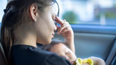 اكتئاب حمل طفل