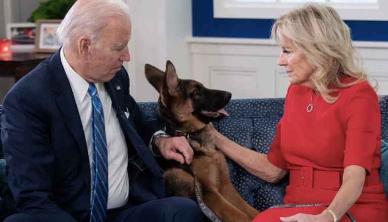 تنكيس العلم الأمريكي فوق الكونغرس يثير التكهنات حول حالة بايدن 10 بايدن كلب