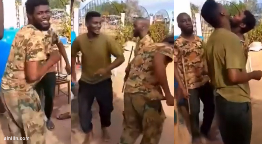 شاهد بالفيديو.. بعد إلقاء القبض عليه والتحقيق معه.. سيدة سودانية تفاجئ زوجها وتعترف لجنود الجيش بعمله مع قوات الدعم السريع 10 sd army sud