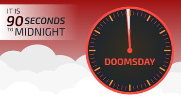 "ساعة يوم القيامة".. 89 ثانية تفصلنا عن نهاية العالم 10 ساعة يوم القيامة