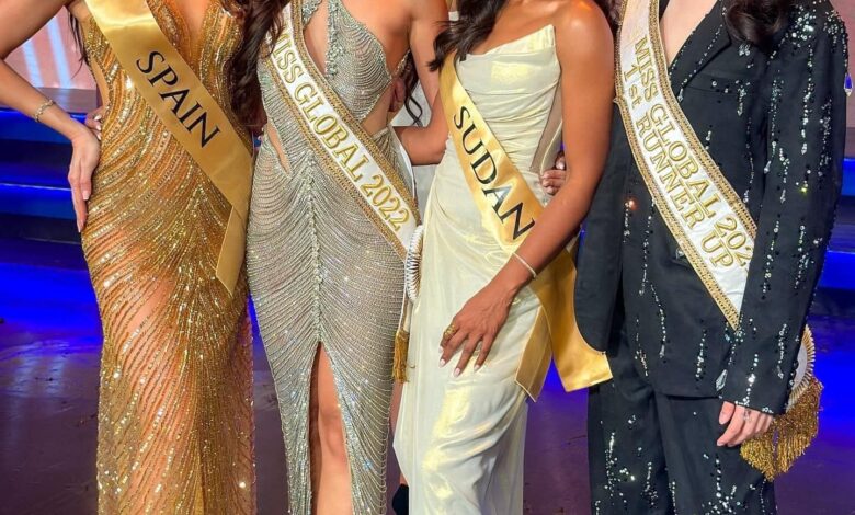 شاهد بالصور.. حسناء السودان تسابيح دياب تسحب البساط من ملكات جمال العالم في ظهورها الأول بالمسابقة العالمية 1 تسابيح دياب حديث2