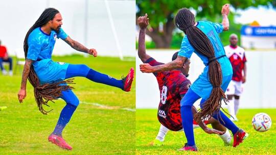 لاعب كرة قدم يخطف الأنظار بمظهره "الغريب" خلال إحدى المباريات 10 لاعب كرة قدم شعر