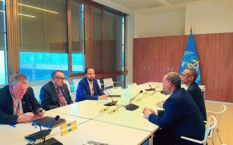 وزير الصحة يلتقي مدير عام منظمة الصحة العالمية بجنيف و يناقشان التحديات الصحية بالسودان 10 هيثم وزير