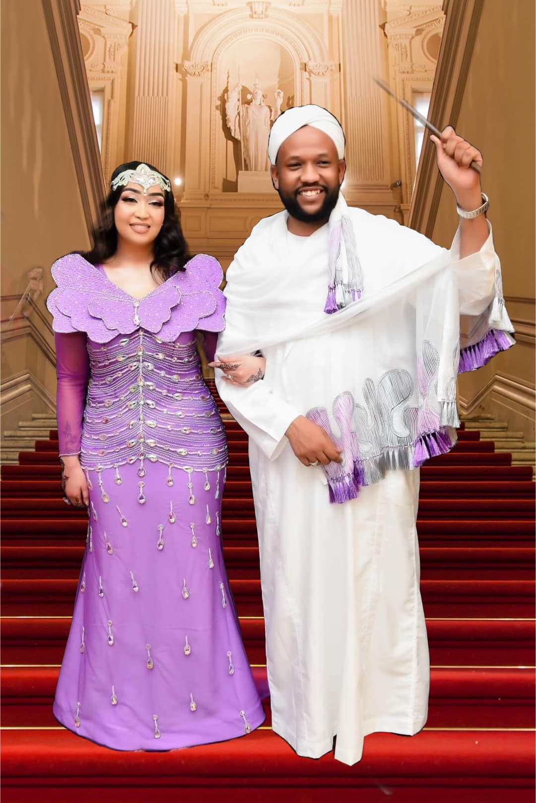 شاهد.. صورة الفنانة ريماز ميرغني مع زوجها في حفل عقد قرانهما تخطف الأضواء على مواقع التواصل 2 452287482 1041110867574258 5395851793840297366 n