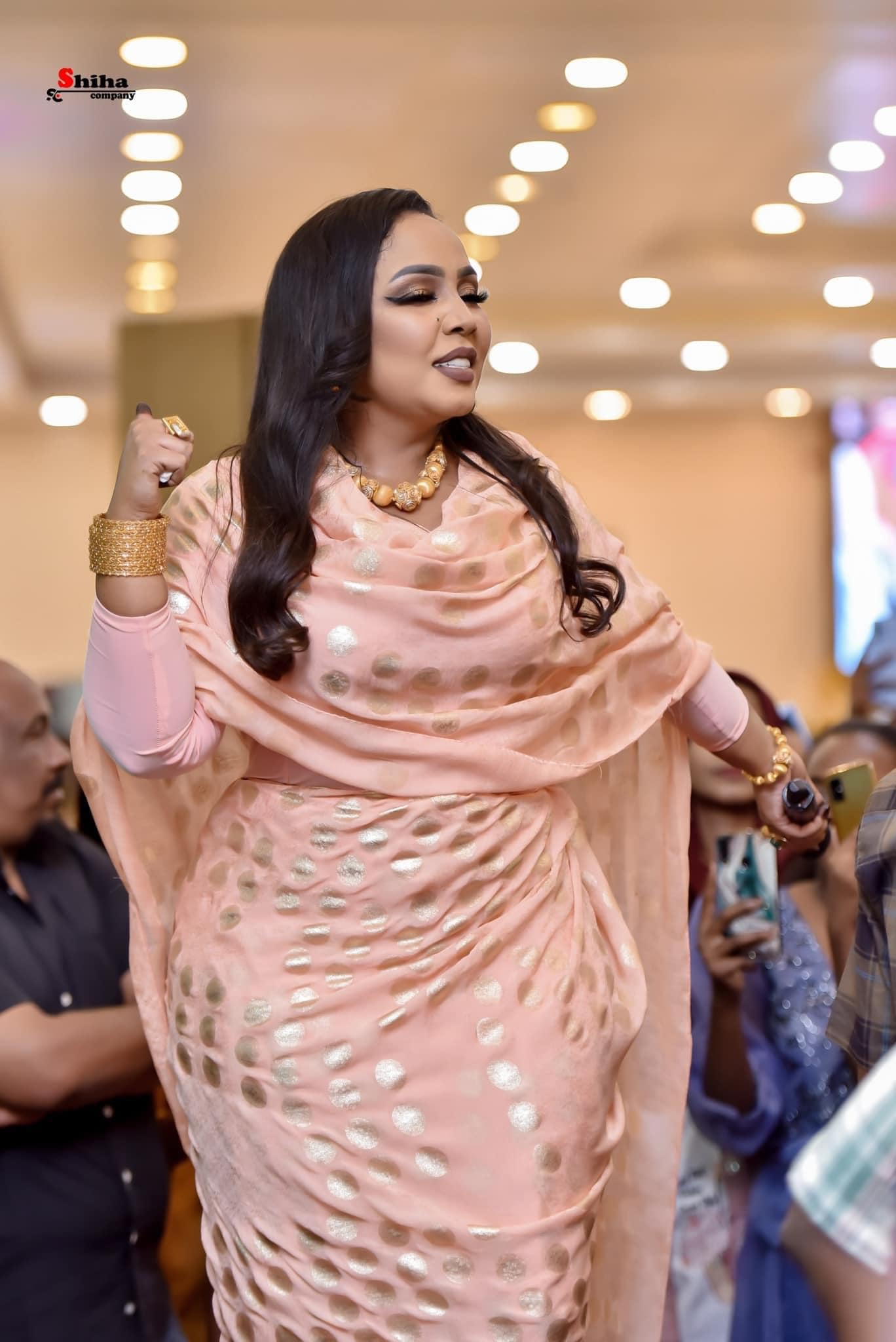 شاهد بالصورة.. الفنانة هدى عربي تعود لخطف الأضواء على مواقع التواصل بلقطة من إحدى حفلاتها في الخرطوم وساخرون: (الفنانات شمعة مضيئة في سماء الفن السوداني نسأل اللّٰه ان يطفيها) 2 466164044 2241915346190258 4176117329124613235 n