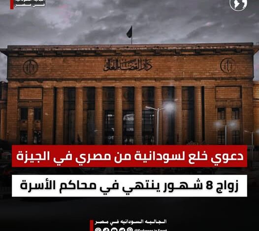 كان يتعدى على بالضرب والإهانة ويطمع في أموالي التي يرسلها لي أخي وطلب مني 100 ألف جنيه مقابل الطلاق.. تفاصيل أول دعوى خلع من سودانية ضد زوجها المصري 1 468962653 122124679160544991 6935409363308693283 n