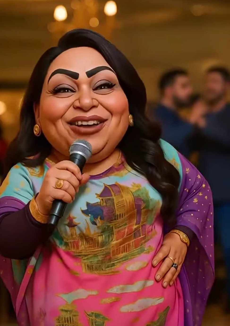 بالصورة والفيديو.. ساخرون يخضعون الفنانة هدى عربي لتجربة الذكاء الإصطناعي.. شاهد كيف تحول شكلها عندما رددت أغنية الشهيرة (ما بعجبني زول) 10 491880321 1466475928069241 2830762288115733459 n