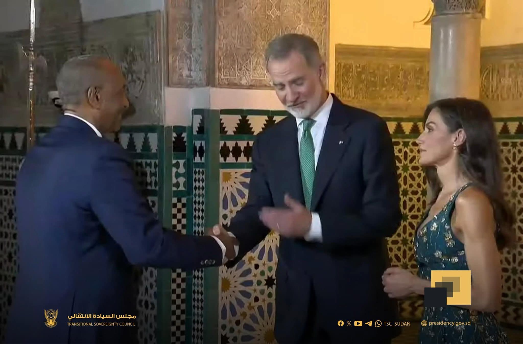 ملك أسبانيا يستقبل رئيس مجلس السيادة الانتقالي 10 FB IMG 1751267691078