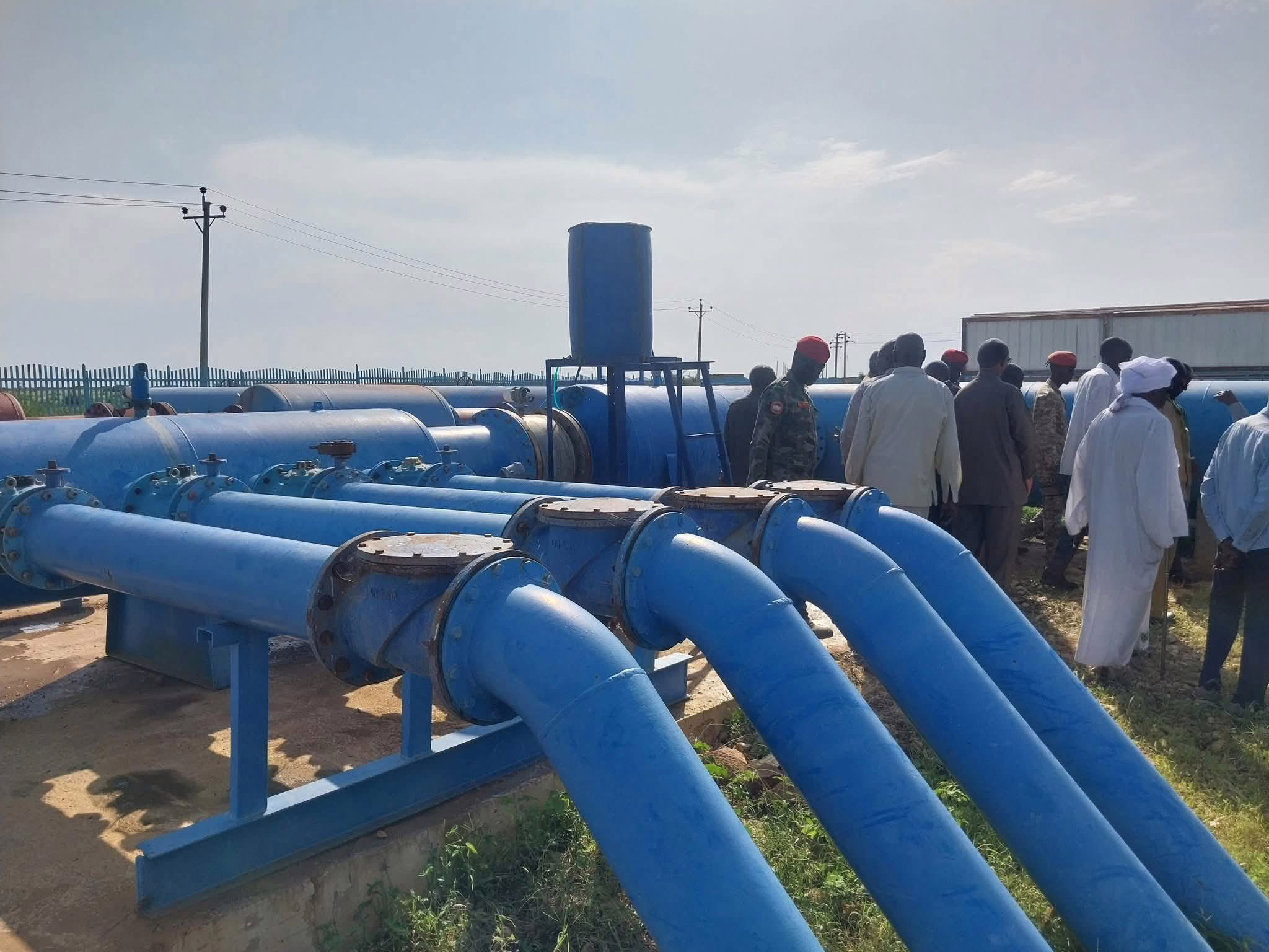 تشغيل محطة مياه بنو جنوب الأبيض بعد انقطاع لأكثر من عامين بسبب الحرب 10 FB IMG 1757578650232