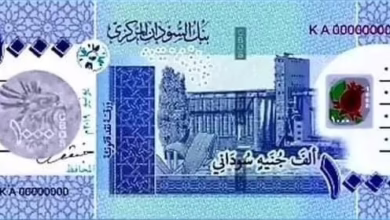 1000 جنيه سوداني 2019 الوجه الأمامي