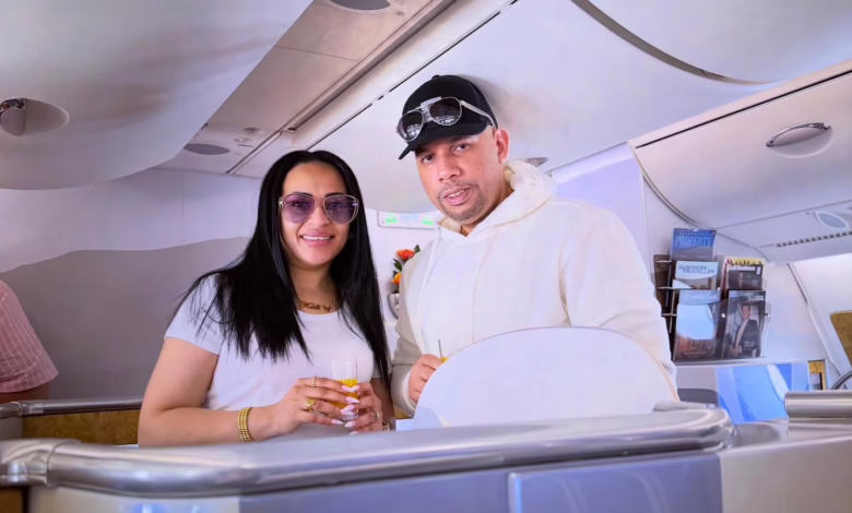 شاهد بالصورة.. عرسان الموسم "سعد وكادي" يغادران مصر في طريقهما لأمريكا بعد أن أقاما حفل زواج أسطوري بالقاهرة 1 588511656 18518654545069203 8592663807939014762 n 1