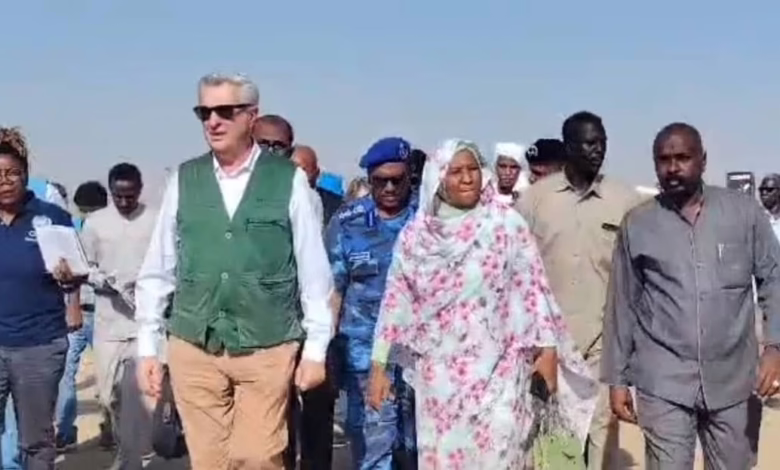 وفد المفوضية السامية لشئون اللاجئين يتفقد أوضاع النازحين بالدبة 1 FB IMG 1765028282487