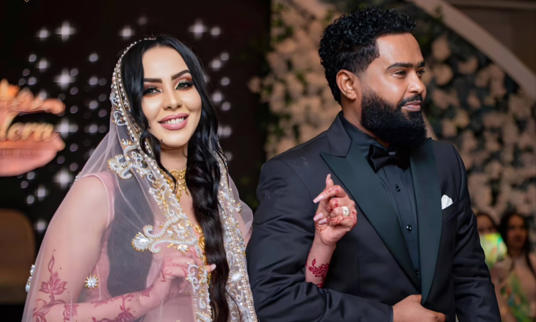 شاهد بالصور.. عرسان "الترند" هشام وهند يخطفان الأضواء ويبهران الجمهور بلقطات ملفتة من حفل زواجهما الضجة 9 هشام وهند1