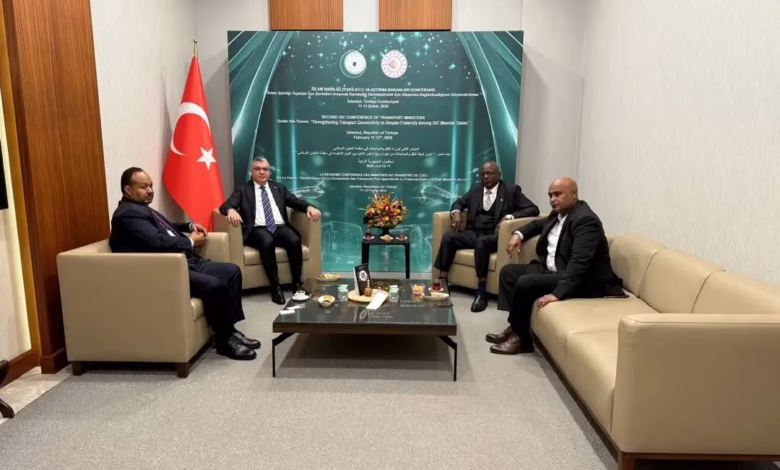 السودان يشارك في المؤتمر الثاني لوزراء النقل والمواصلات بمنظمة التعاون الإسلامي بإسطنبول 1 1771070521322