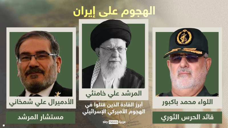 إيران تؤكد مقتل شمخاني وباكبور وأفراد من عائلة المرشد 10 1 1855917