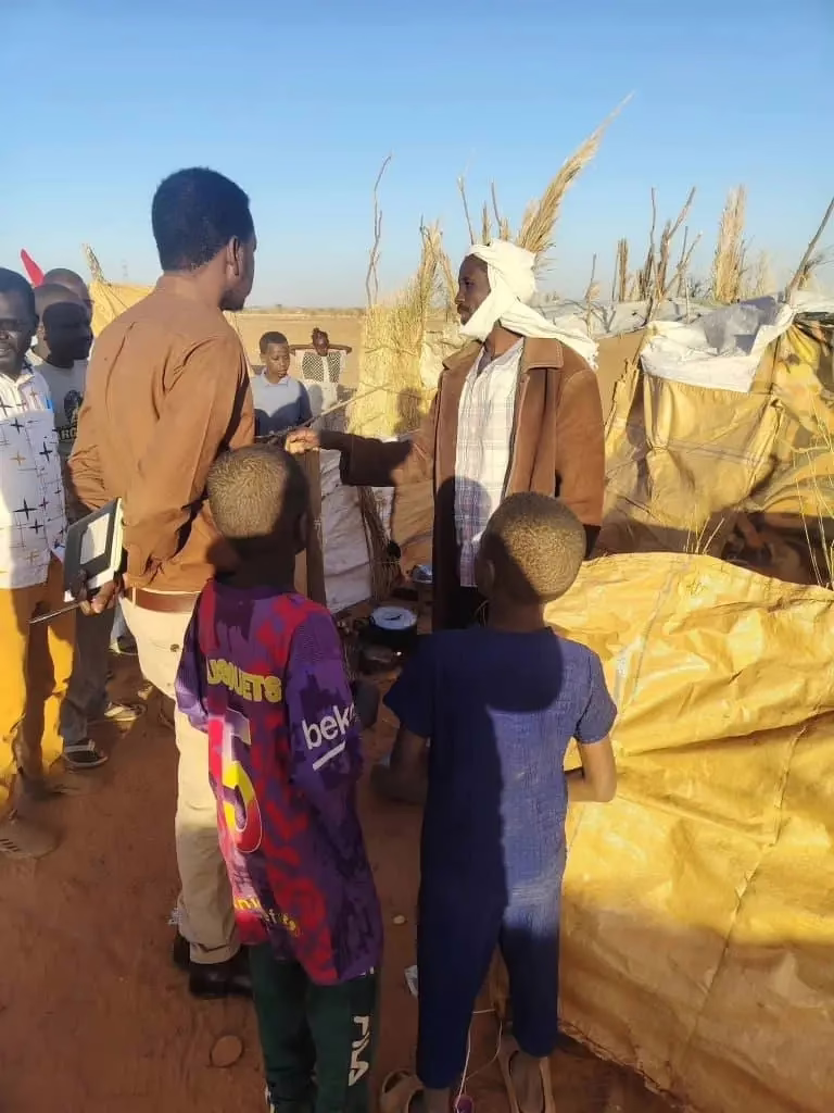 مفوض العون الإنساني بشمال دارفور يزور مخيم بوابة أمطار المؤقت غرب محلية الدبة 10 1772624819791