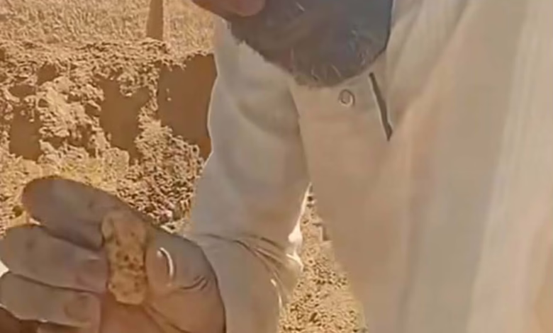 شاهد بالصورة والفيديو.. سوداني يعثر على قطعة من الذهب الخالص أثناء حفره بئر ماء بإحدى القرى السودانية 1 f3661950 afee 49b8 85ad 74557f3411d0