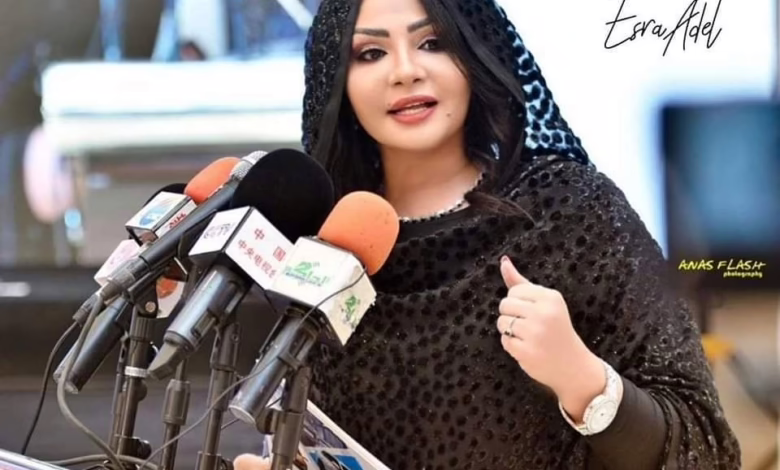 شاهد بالفيديو.. تعودت على الإنتقادات والإساءات الشخصية.. المذيعة الحسناء إسراء عادل ترد على أصحاب عبارة "لا للحرب" 1 اسراء عادل