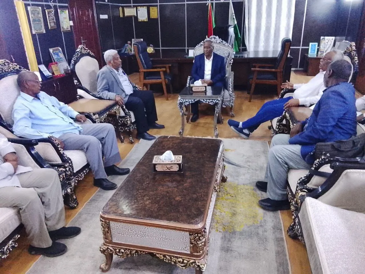 والي الجزيرة يلتقي وفد الهيئة السودانية للبث الإذاعي والتلفزيوني 10 FB IMG 1783947058902