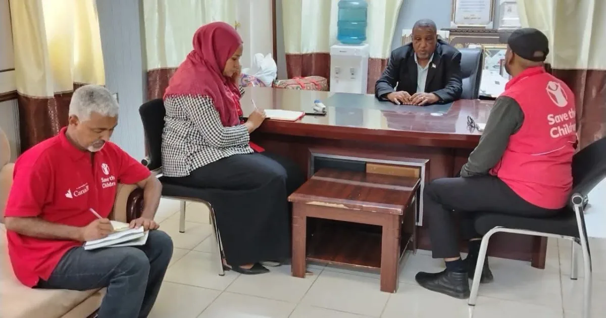 وزير الصحة المفوض بالجزيرة يلتقي المدير القطري لمنظمة رعاية الطفولة 1 FB IMG 1784032197136