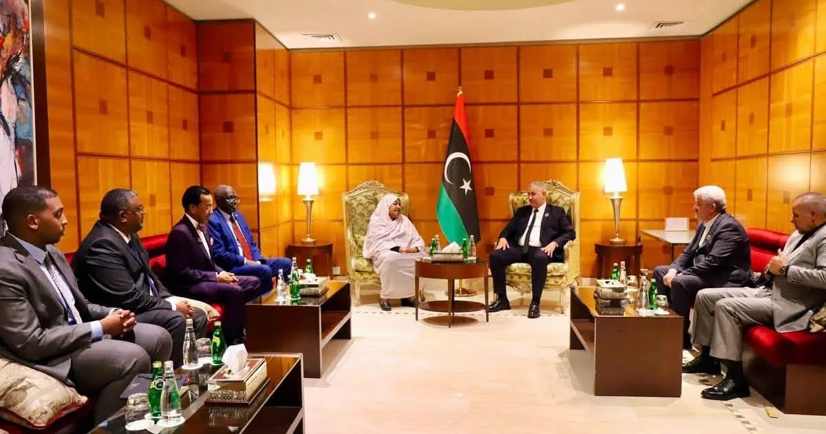 وزيرة الصناعة والتجارة تلتقي وزير الصناعة والمعادن الليبي على هامش أعمال الجمعية العامة للمنظمة العربية للتنمية الصناعية 5 FB IMG 1784206784244