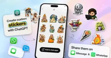 ChatGPT يفاجئ مستخدميه بميزة جديدة.. اصنع ملصقاتك وشاركها على واتساب 5 20260825111701171 23663