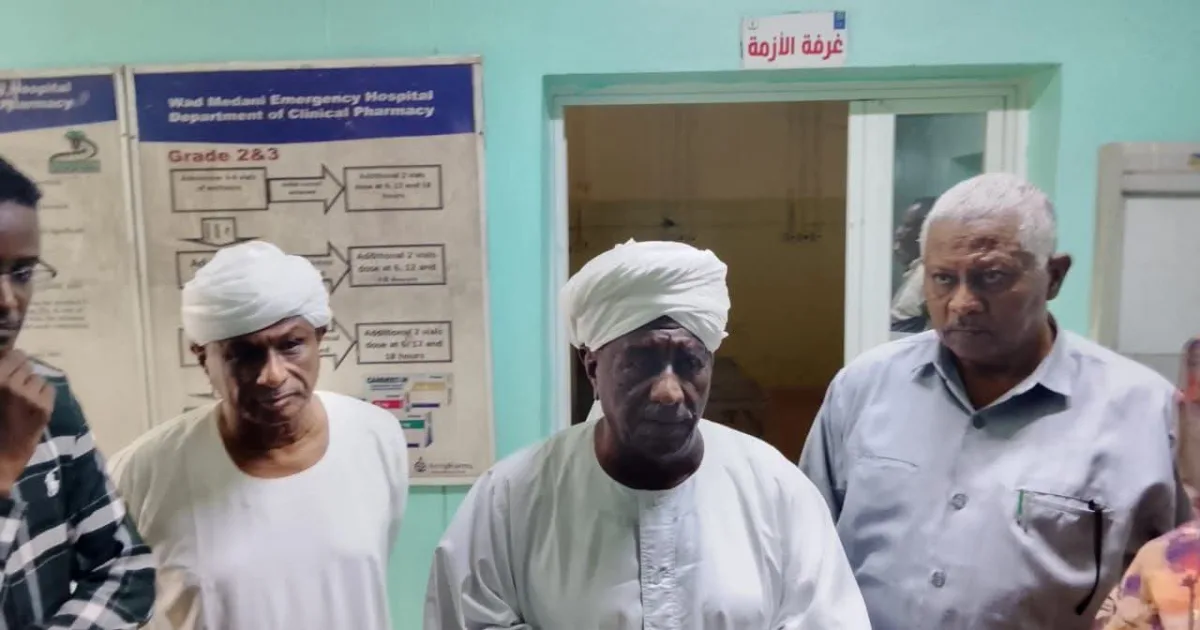 والي الجزيرة يتفقد عدد من المؤسسات الصحية والخدمية 2 FB IMG 1788014348681