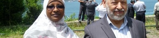 سناء حمد العوض» وزيرة الإعلام بالدولة السابقة والشيخ راشد الغنوشي 26 2830